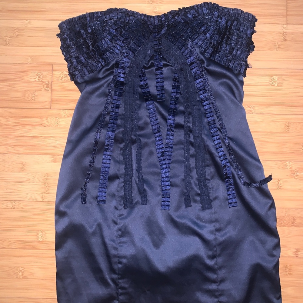 Blue Corset Club Mini Dress